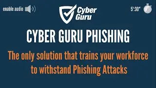 Cyber Guru Phishing - the only solution that trains your workforce to withstand Phishing attacks