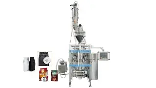 KenHigh/Automatic VFFS Quad Seal Sugar Ground Coffee Powder Packing Machine with Degassing Valve