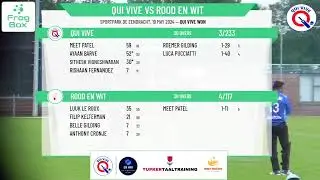 KNCB U15 - Round 3 - Qui Vive v Rood en Wit