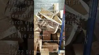 J&auml;hrliche Regalpr&uuml;fung und Regalinspektion vom qualifizierten Regalinspekteur.