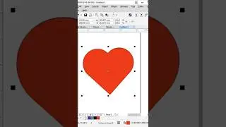 How to make Heart in coreldraw Corel | draw me din kaise banaye #art #coreldraw #shortvideo #viral