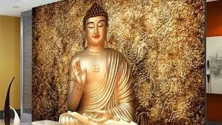 Wallpaper of Lord Buddha Complete Wallpaper Setting Prosses 3D wallpaper .diwali offer #razainterior