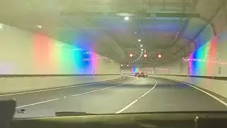 Driving through Westgate Tunnel, Melbourne 