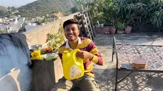 Ghar Ki Chhat Par Banayi Maggi 🍜 | Udaipur Ka Full View 😍