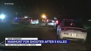 Search area widened for Texas gunman after 5 killed