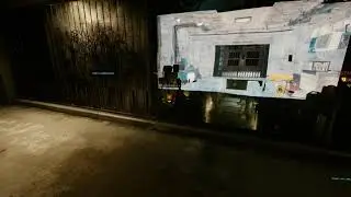Cyberpunk 2077 RT reflection in glass wall window