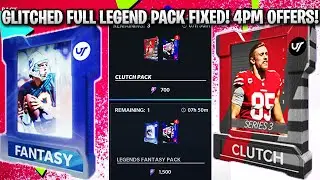 FULL LEGEND PACK GLITCH FIXED! 4PM BLITZ OFFERS! LEGEND FANTASY AND CLUTCH PACK OFFERS! | MADDEN 21