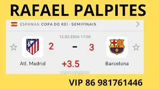 PALPITES DE FUTEBOL COM PLACAR EXATO +BILHETE PRONTO PARA PARA ESTA QUINTA 12/02/2026