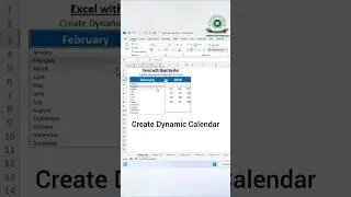 📅 Create a Dynamic Calendar in Excel! #DynamicCalendar #ExcelTips #conditionalformatting #shorts