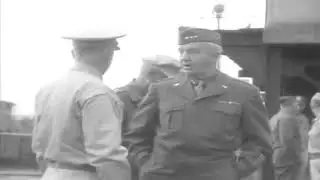 LT. GENERAL ROBERT L. EICHELBERGER VISITS 81ST DIVISION - AOMORI - JAPAN - 10-30-1945 - NO AUDIO