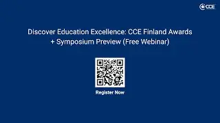 CCE Finland Webinar | Excellence Awards 2026 & Future of Creative Education