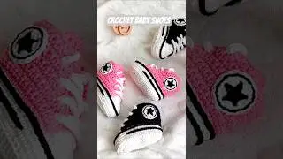Handmade Crochet Baby Converse Shoes 👟 | Custom Colors & Worldwide Shipping