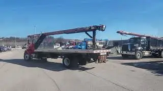 Cleasby FBR636 Conveyor mtd on 2013 Peterbilt 337 Flatbed Truck