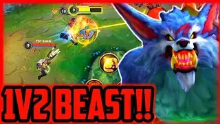 Wild Rift | WARWICK BARON LANE IS TOO OP!! (Best Aggressive Champion To Play)