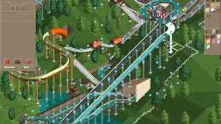 Rollercoaster Tycoon Corkscrew Follies #243 (Coaster Crazy: Big drops aye!)