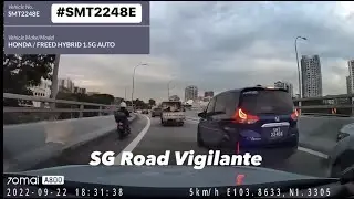 22sep2022 cte phv SMT2248E honda freed sudden ebrake lucky honda vezel managed to stop in time