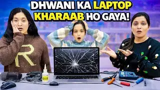 DHWANI KA LAPTOP KHARAAB HO GAYA 💻💥 | Jinni Aur Mummy Ka Reaction 🤯| Cute Sisters