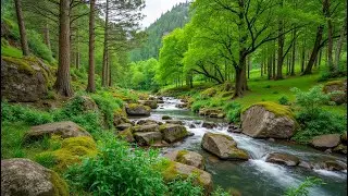 🌿Релакс Музыка с Пением Птиц и Звуками Ручья 🌿 Сон и Спокойствие