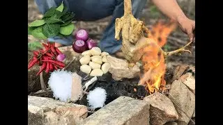 Amazing two brother make the​ chicken trap n cook for dinner!HD