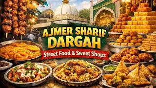 Ajmer shareef Dargah Street Food ||Ajmer Dargah Sweet Shop and Market. 