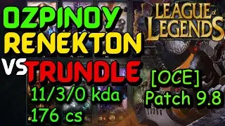 [OCE] ozpinoy Renekton vs Trundle.  Patch 9.8 [League of Legends 20190426-2244]