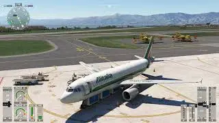 ITA Airways full flight from Reggio Calabria to Rome