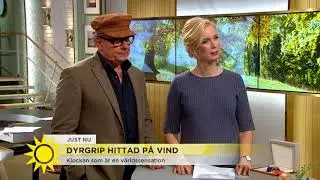 Klockan som blivit en världssensation -  hittades på vinden - Nyhetsmorgon (TV4)