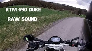 KTM DUKE 690 RAW SOUND! SHARK Auspuff! Wenig Windgeräusche! Keine Musik!