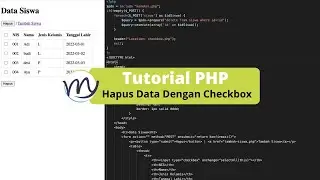Tutorial PHP Hapus Data Menggunakan Checkbox
