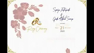 ENGAGEMENT CEREMONY OF SUPRIYA THATHAPUDI & GADE NIKHIL SWARUP