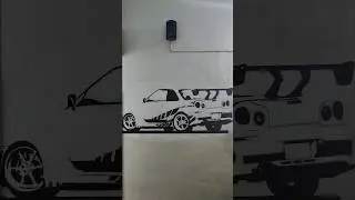 Skyline 💙 #gtr  wall drawing vedio check full vedio 👇