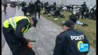 Danish police clash with protesters as climate talks heat up