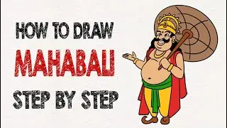 How to draw Mahabali * easy step by step Maveli drawing *