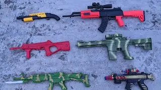 Toy Sniper Rifles, Shotguns, Bead Thrower Realistic 7-65, S.W.A.T Force And Equipment - army AK-47