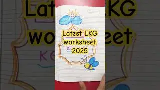LKG English worksheet 2025 / KG worksheet / latest KG english worksheet #tiktikwowcreation