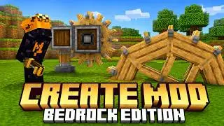 Create Mod is FINALLY on Minecraft Bedrock, and ITS INSANE