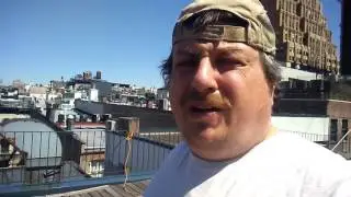 UP ON THE ROOF, WELDING... NYC GIG...