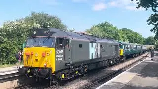 50008 thunderer Hanson & hall thrashing through Harmans cross