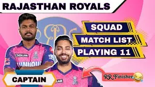 IPL Auction 2024 | Rajasthan Royals Team Final Squad | RR Team Full Squad 2024 | RR Team 2024