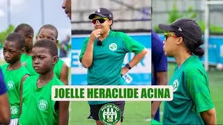 VISITE DE JOELLE HERACLIDE ACINA AUX U12 & 14 A.P.F.C
