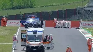 Swiss rider Dupasquier airlifted after Moto3 crash in Italy