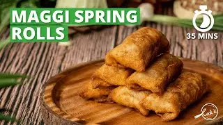 Maggi Spring Roll Recipe | How to make Spring Roll | Easy Noodles Recipe | Cookd