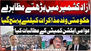 Pakistani Delegation Reached at Muzaffarabad - Awami Action Committee Protest at AJK