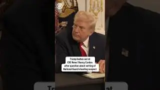Trump lashes out at CBS News' Nancy Cordes over question on vetting of D.C. shooting suspect #shorts