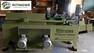 2 block 450 x 1250 Ritlee wood shaver producing 10 tons of shavings per day