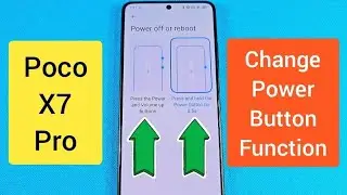 Change Power Button Long press Poco X7 Pro phone 