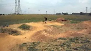 Daniel riding the Germantown Pump Track