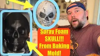 Creepy Halloween SKULL Prop from Baking Silicone Mold