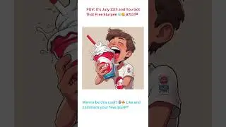 POV It&rsquo;s July 11th and You Got That Free Slurpee 🧊😋 #711day