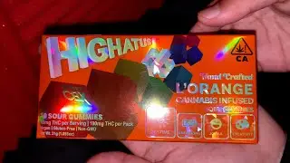 L&rsquo;Orange🧡 by Highatus! 100mg:10pcs- Sour & Sweet Gummy Edibles 🍃 4k